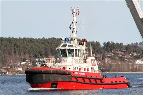 Havarert blåskjelanlegg i Aurlandsfjorden vart fjerna