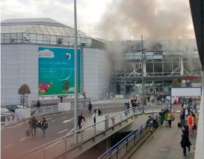 Terrorangrep mot flyplassen i Brüssel