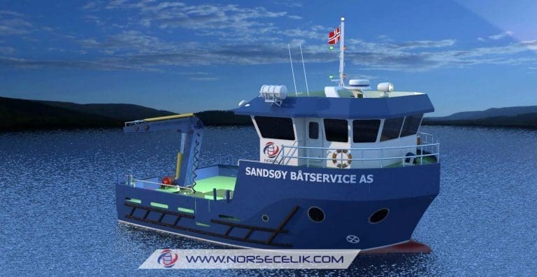 Sandsøy Båtservice bestiller ny arbeidsbåt i Tyrkia