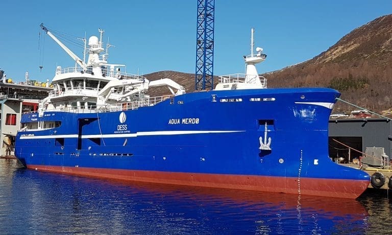 Bløggebåten “Aqua Merdø” overlevert DESS Aquaculture