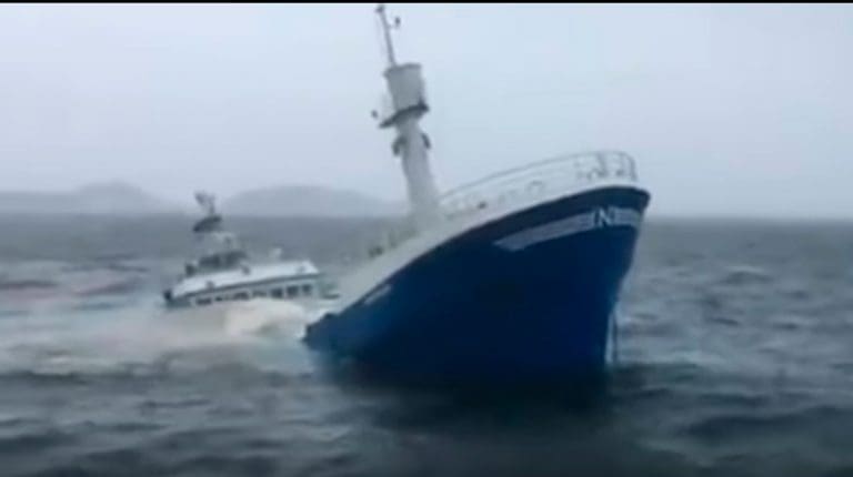 VIDEO: Her synker “Fisktrans”