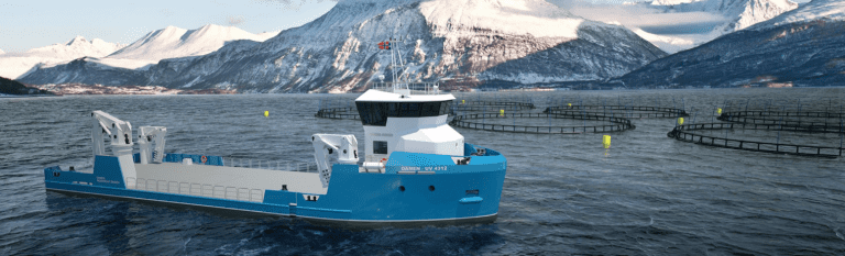 Kontraherer 43 meter lang servicebåt