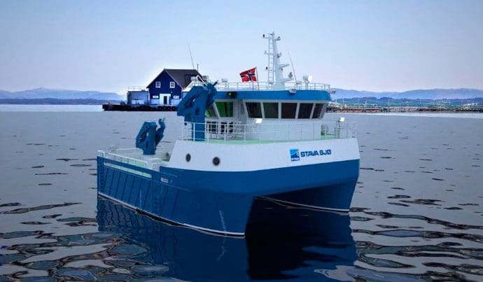 Stava bygger ny arbeidskatamaran hos FMV