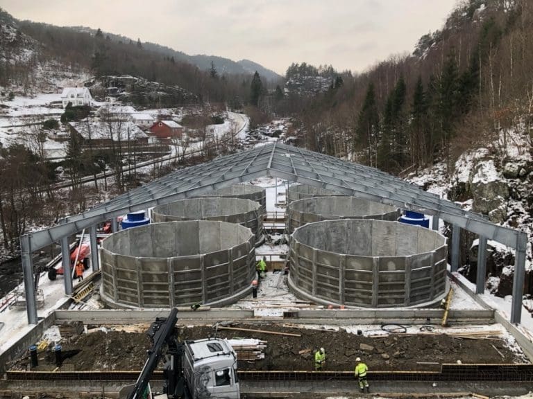 Mowi investerer 32 millioner kroner i det nye settefiskanlegget i Flekkefjord