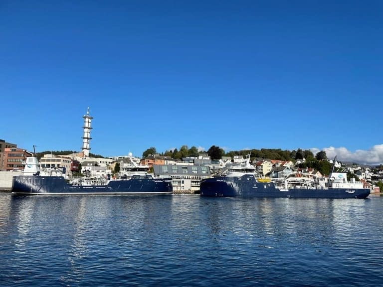 Dobbeltdåp i Leirvik havn